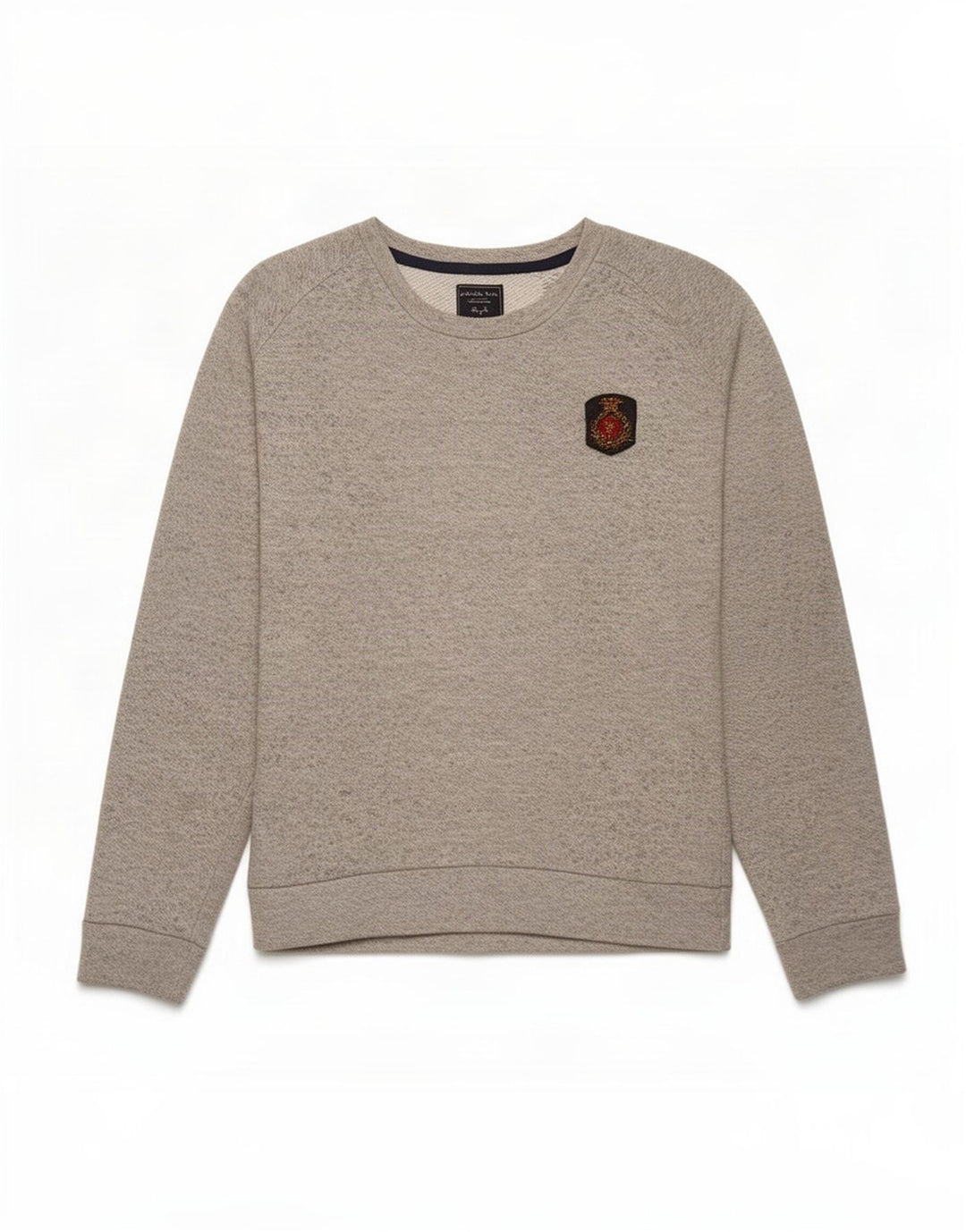 Męski sweter Zara, duży, szary, nakrapiany poliester