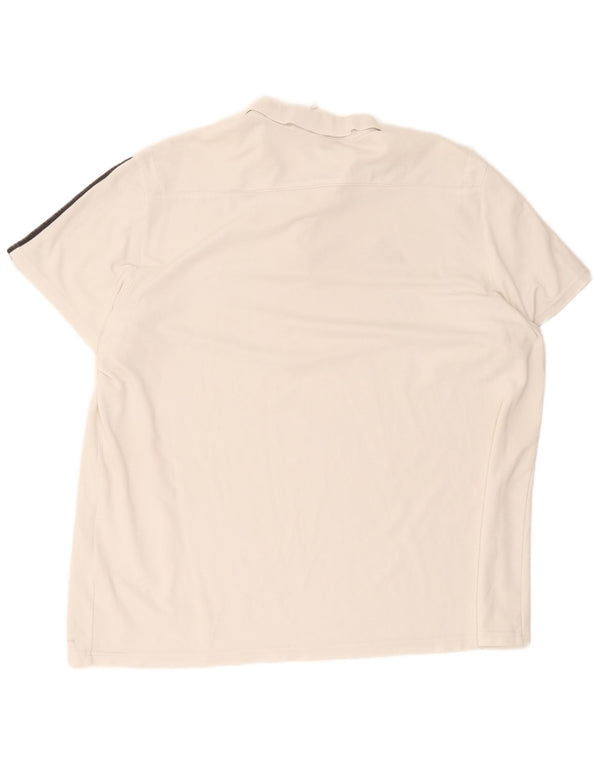 Adidas Męska koszulka polo ESV Penzberg Regular Fit 3XL Biała bawełna