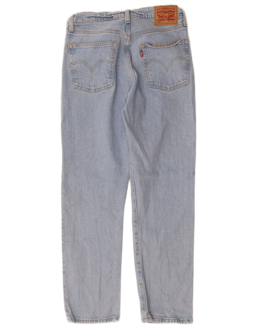 Damskie jeansy LEVI'S 501 Straight W28 L26 Niebieskie bawełniane
