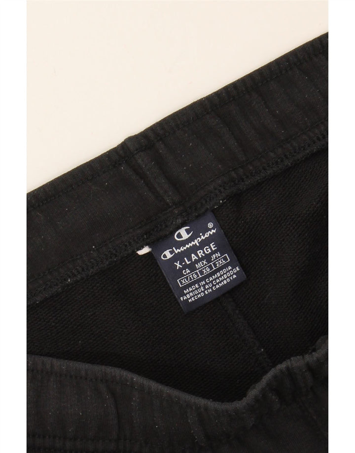 CHAMPION Mens Sport Shorts XL Black Vintage Champion and Second-Hand Champion from Messina Hembry 