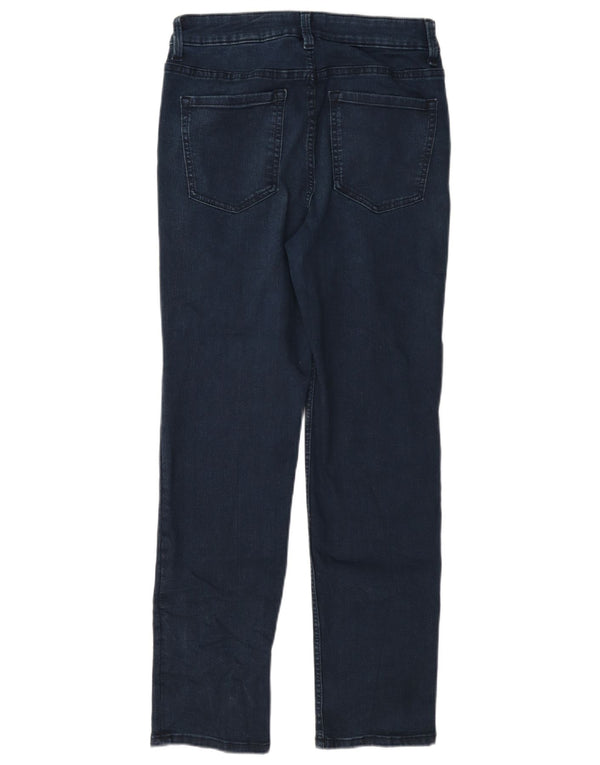 Marks & Spencer Damskie The Sienna Straight Jeans UK 10 Small W27 L27 Niebieskie
