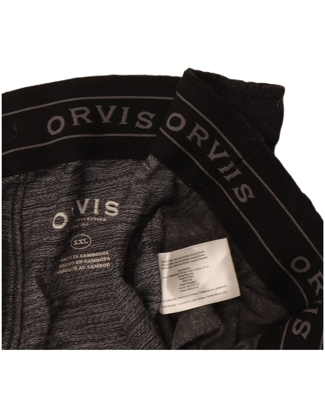 Męskie spodnie dresowe Orvis 2XL Szara wiskoza