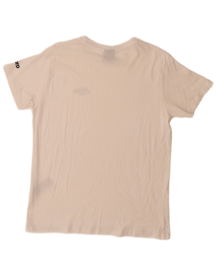 UMBRO Męski T-shirt Top Duży Biały Bawełniany