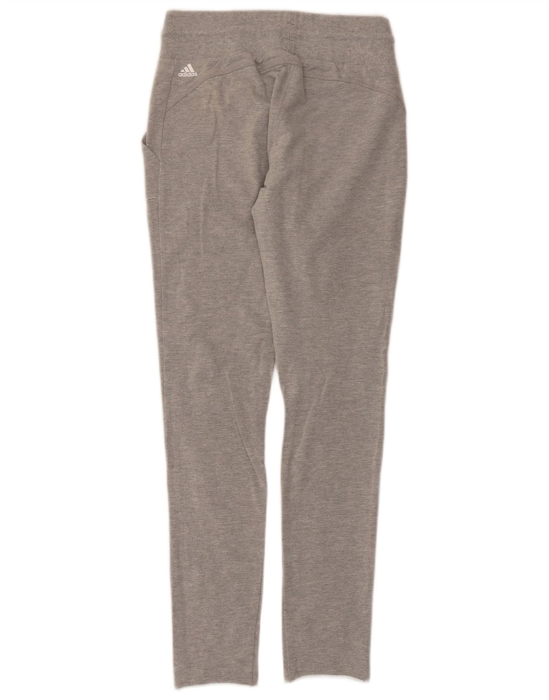 Damskie spodnie dresowe Adidas UK 8/10, mały, szary, nakrapiany poliester