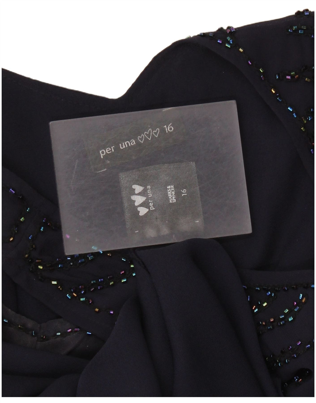 Marks & Spencer Damska sukienka o linii A bez rękawów UK 16, duży, fioletowy poliester