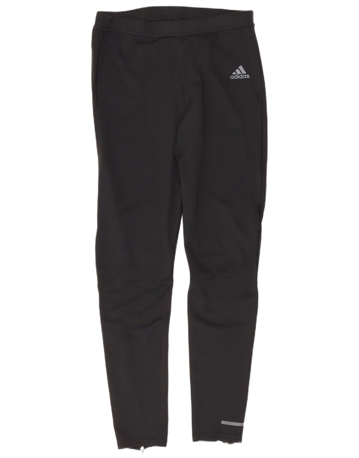 Damskie legginsy Adidas Aeroready UK 14, duże, czarne, poliestrowe