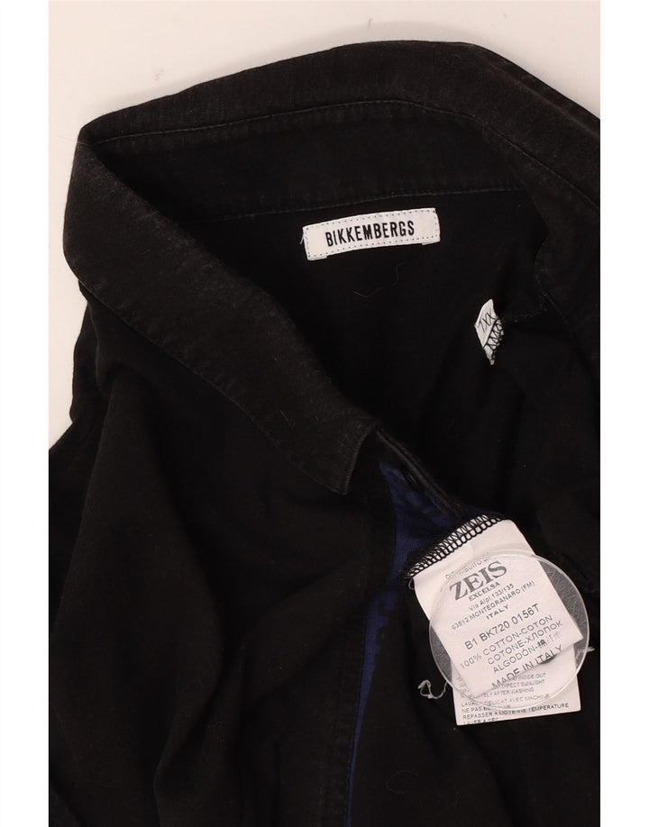 Męska koszulka polo Bikkembergs 2XL, czarna, bawełniana