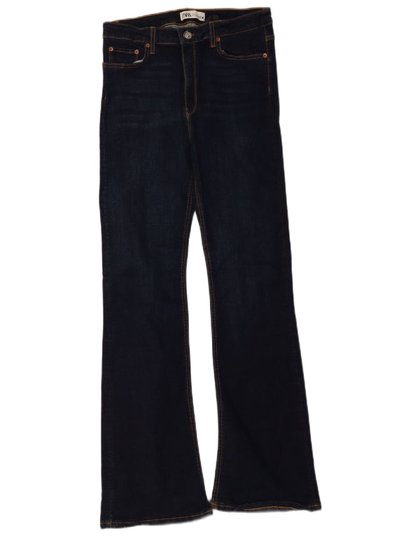 Jeansy damskie Zara Slim Flared EU 40 Medium W30 L32 Granatowa bawełna