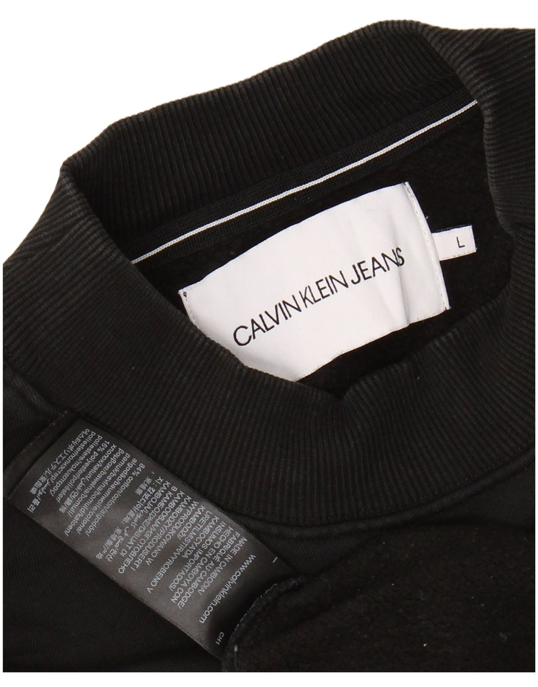 Damska bluza z grafiką CALVIN KLEIN JEANS UK 16, duża, czarna