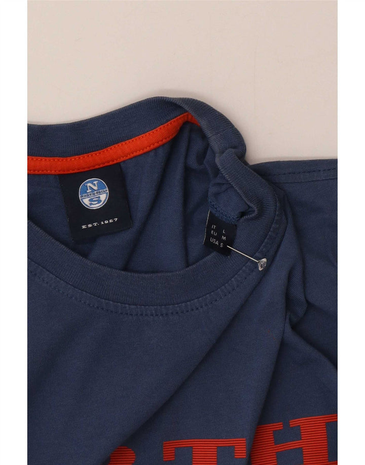 Męski T-shirt z grafiką North Sails, średni, granatowy