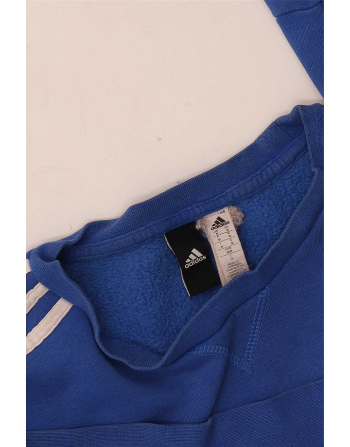 Bluza damska Adidas Jumper UK 14 Średni niebieski bawełniany