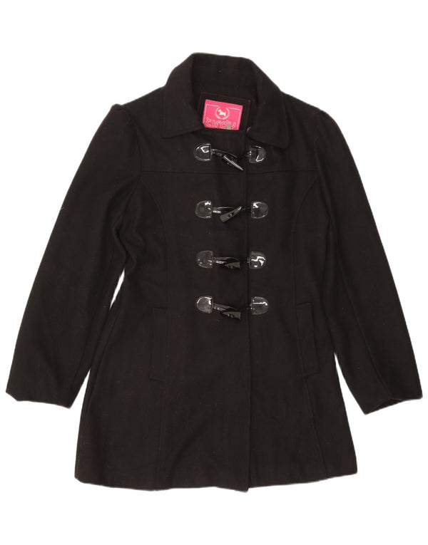 Tirdy Damska budrysówka UK 16, duża czarna wełna