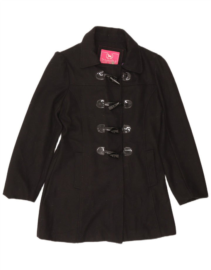 Tirdy Damska budrysówka UK 16, duża czarna wełna