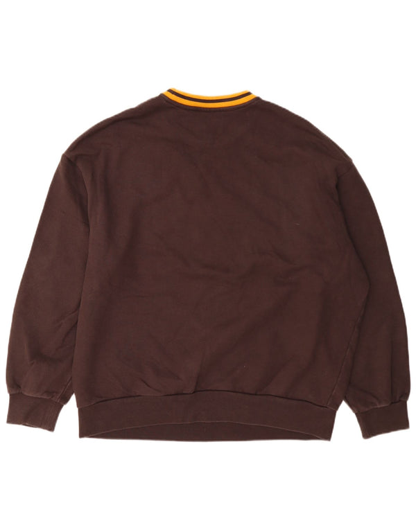Męska bluza Levi's Graphic o luźnym kroju, sweter XS, bordowa bawełna