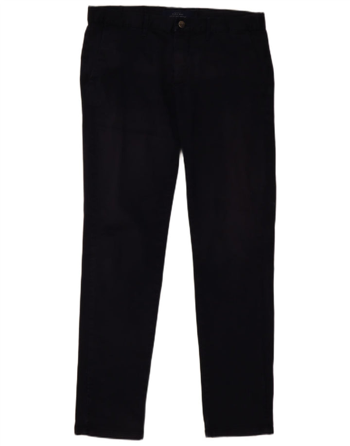 Męskie spodnie typu slim chino ZARA EU 40 Medium W31 L32 granatowe