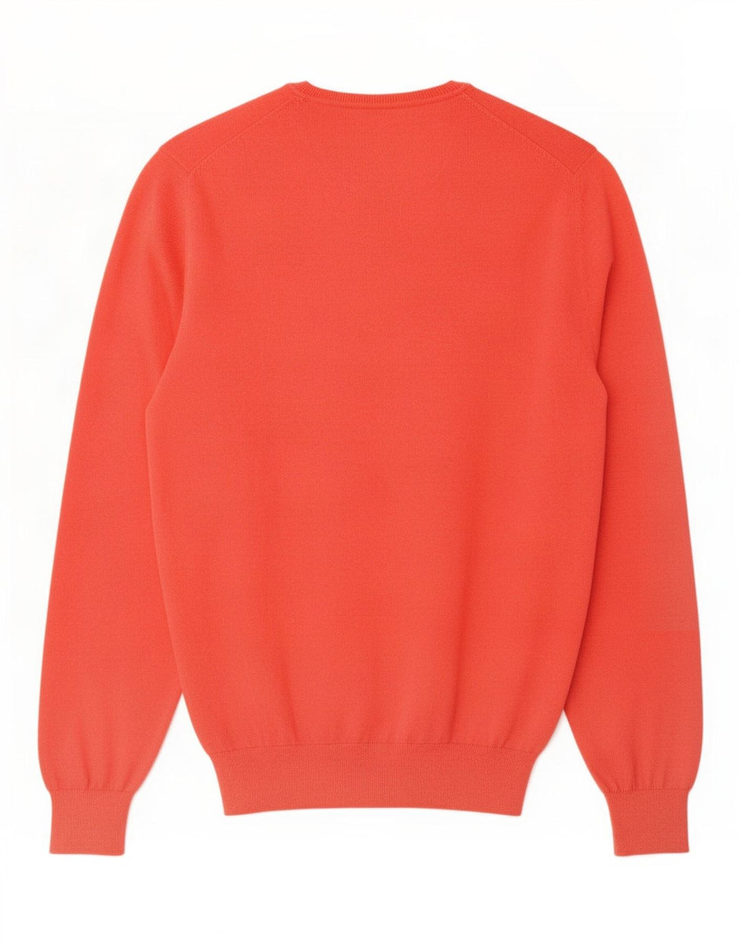 Męski sweter Massimo Dutti z dekoltem w kształcie litery V, duży, czerwony, bawełniany