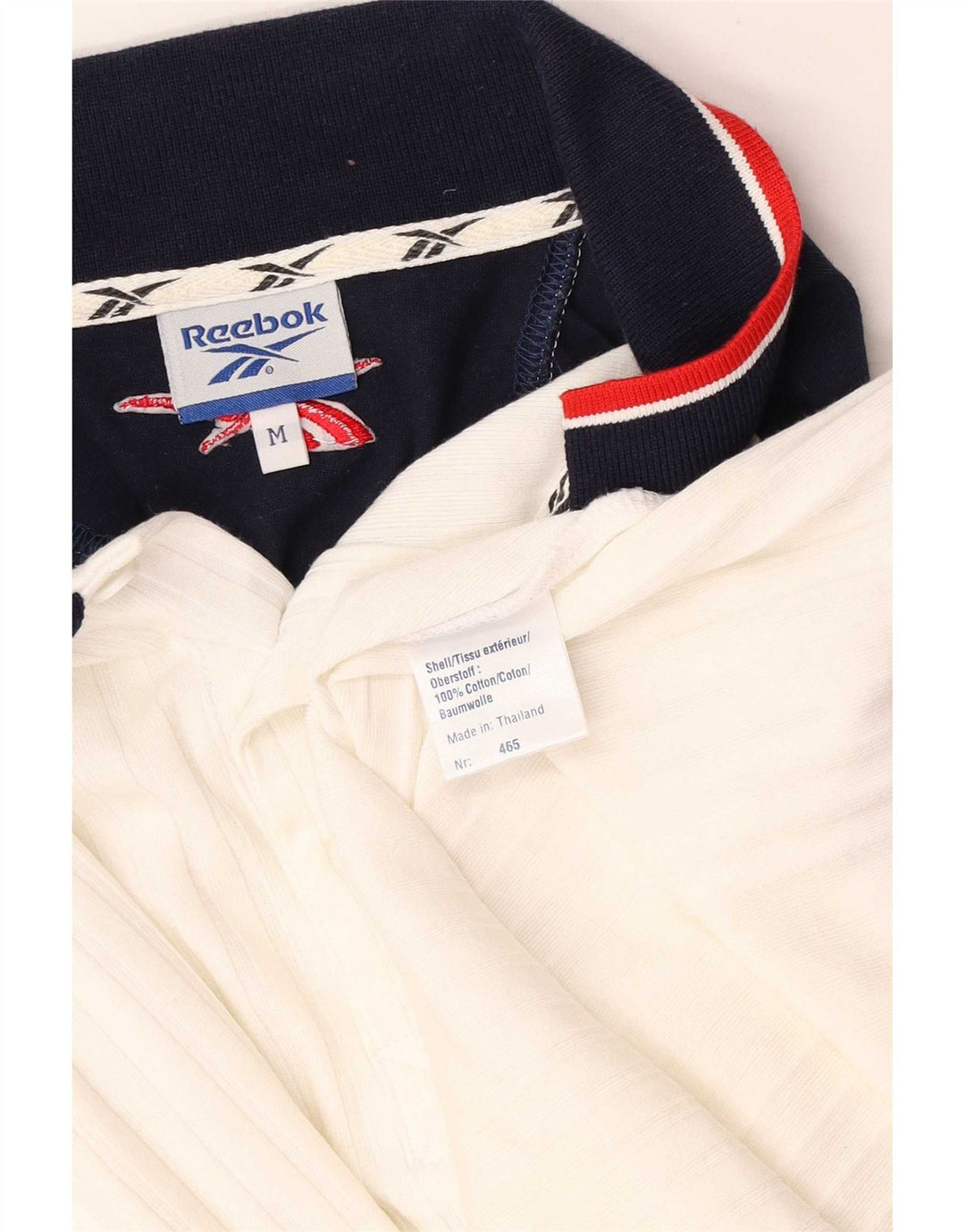 Męska koszulka polo Reebok, bawełniana, w kolorze średniej bieli