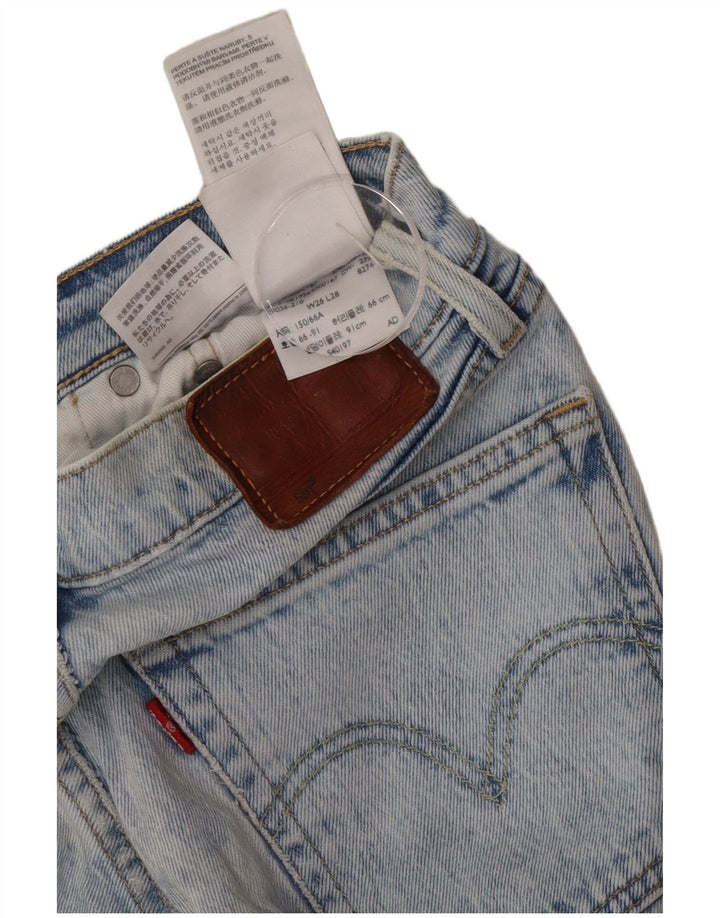 Damskie jeansy Levi's 501 Straight W26 L28 Niebieskie bawełniane