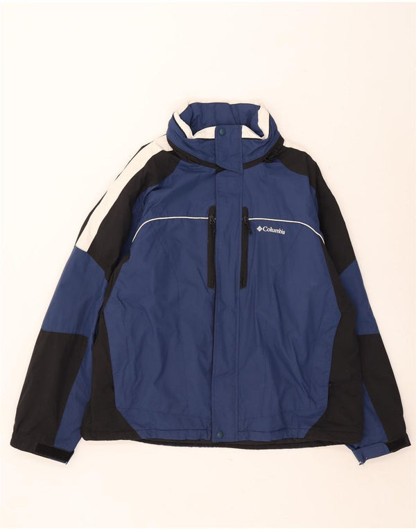 Męska kurtka wiatrówka z kapturem Columbia UK 42 XL w kolorze granatowym