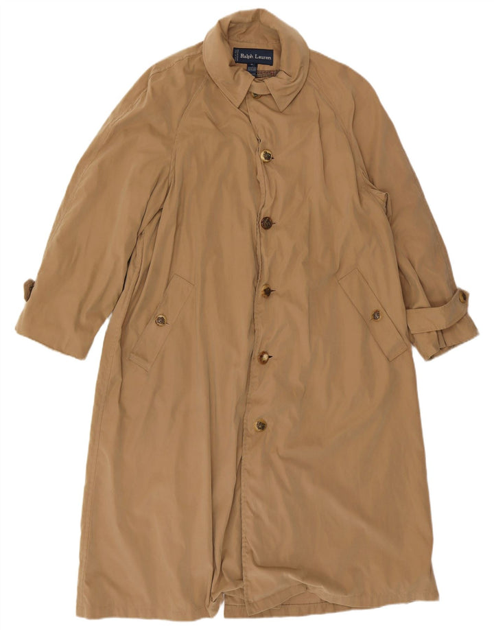 Damski płaszcz o luźnym kroju Ralph Lauren US 6, średni beż, wełna