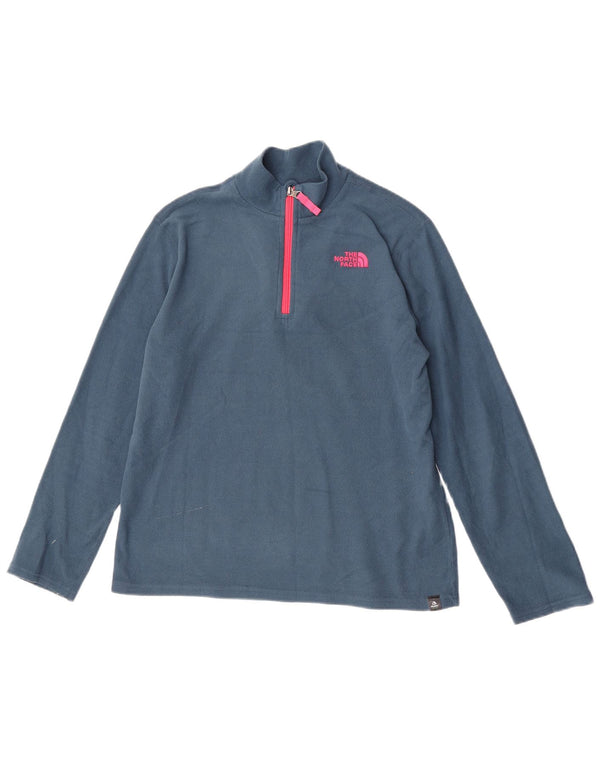 Dziewczęcy sweter polarowy The North Face z zamkiem błyskawicznym, 13-14 lat, XL, niebieski, poliester