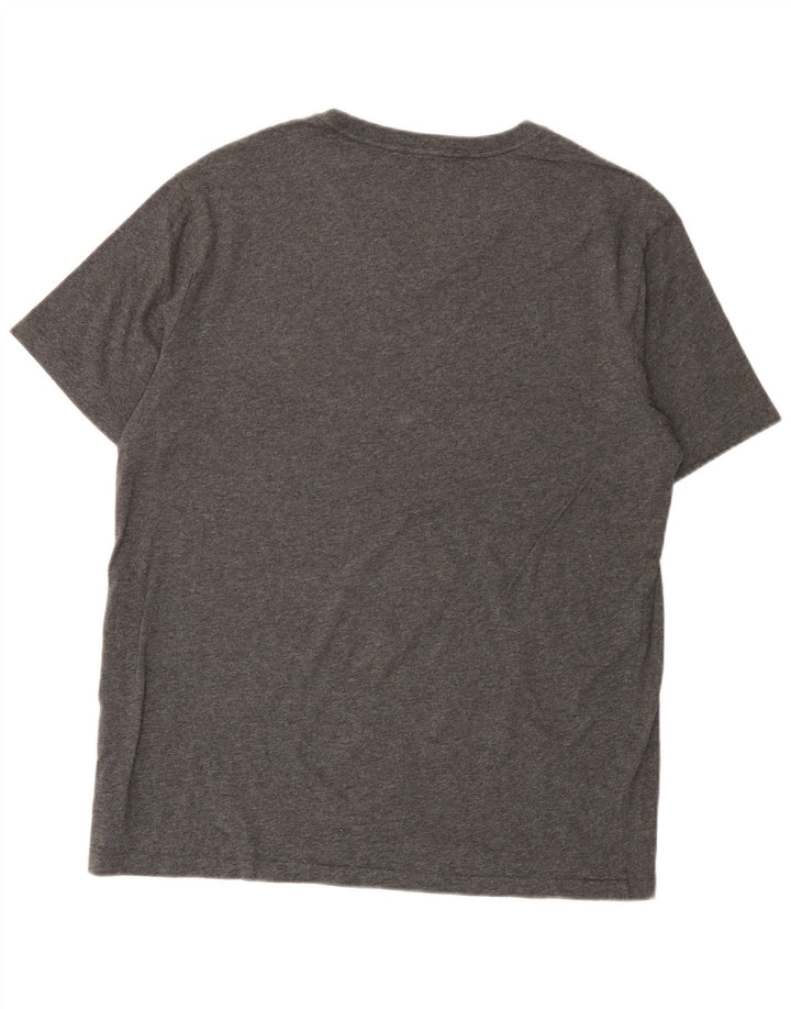 Męski t-shirt Gap, duży, szary, bawełniany w plamki