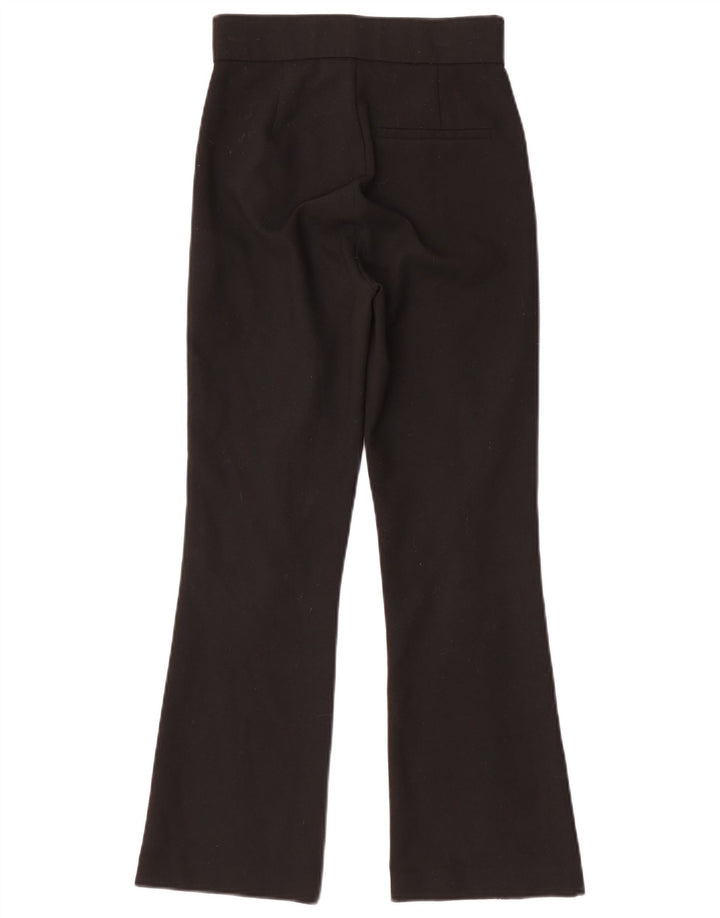 Damskie spodnie garniturowe ZARA Bootcut XS W24 L27 Czarny poliester