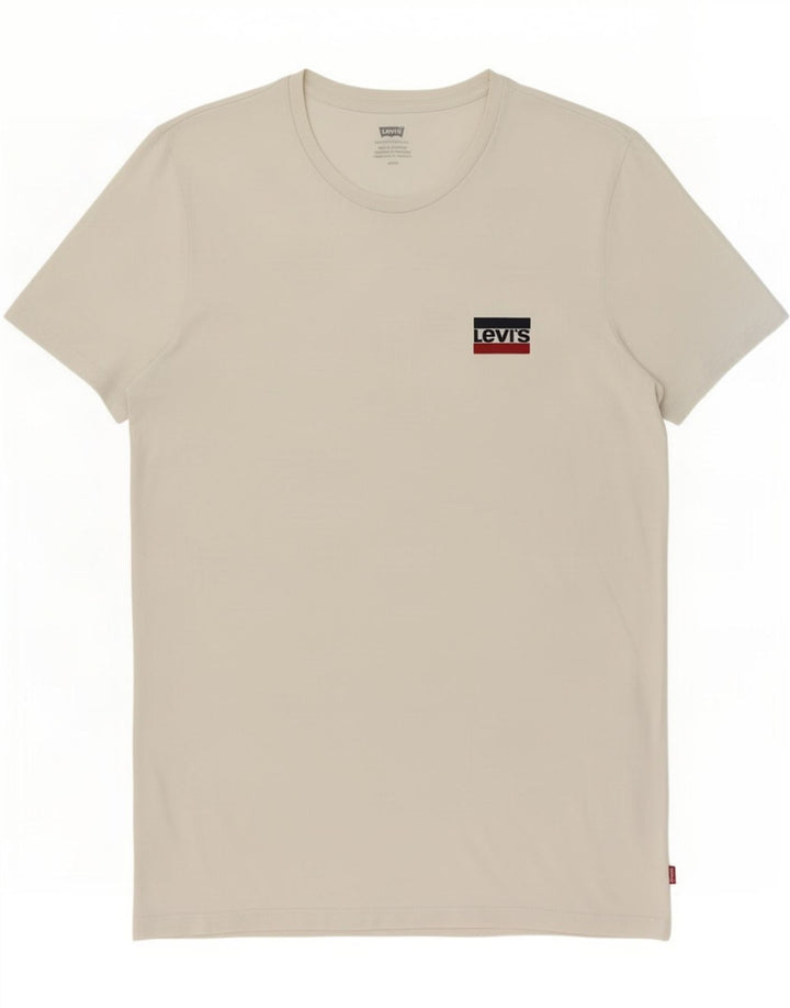 Męski T-shirt Levi's Top, duży, biały, bawełniany