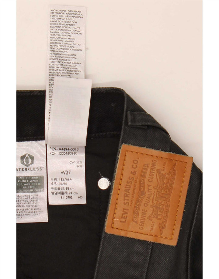 Damska mini spódniczka jeansowa Levi's W27 mała czarna bawełniana