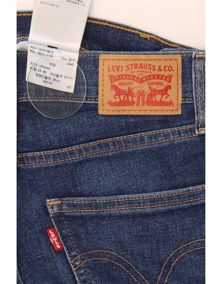 Damskie spodenki jeansowe Levi's W25 XS Granatowe, bawełniane