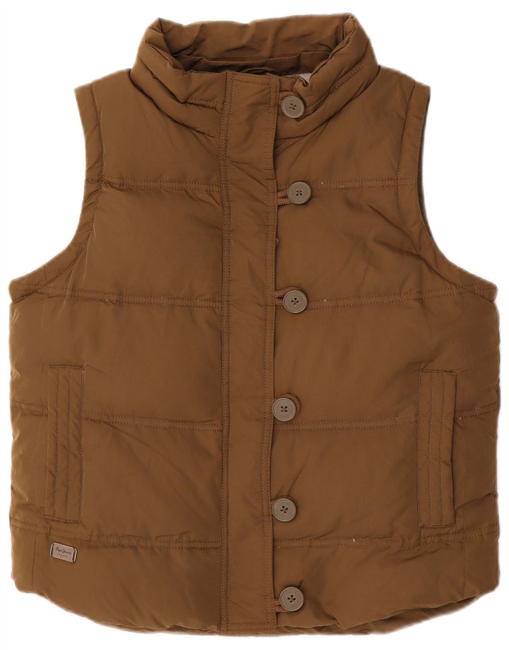 Damska wyściełana kamizelka PEPE Jeans UK 16, duża, khaki, poliester
