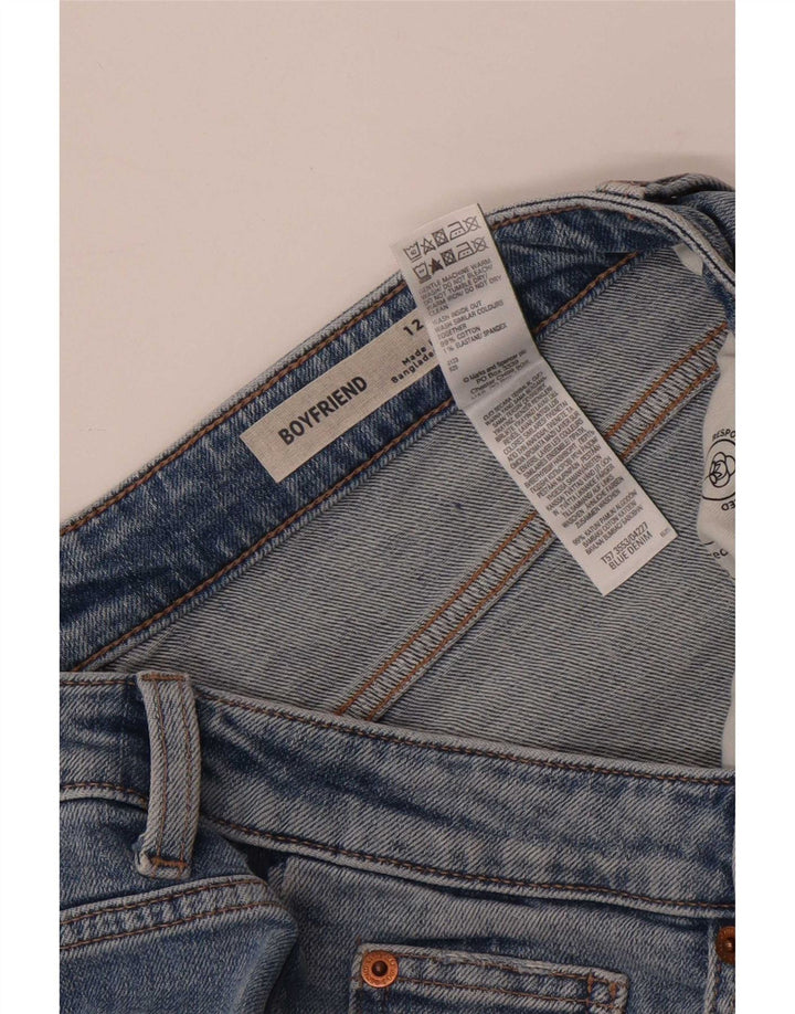 Marks & Spencer Damskie spodenki jeansowe Boyfriend UK 12 Medium W30 Niebieskie