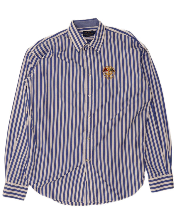 Damska koszula wierzchnia Polo Ralph Lauren US 0 XS, bawełniana w niebieskie paski