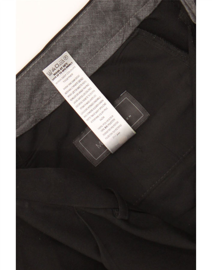 Marks & Spencer Męskie spodnie garniturowe W36 L31 Czarny poliester