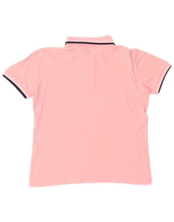 Fred Perry Womens Crop Polo Shirt UK 16 Large Pink Cotton