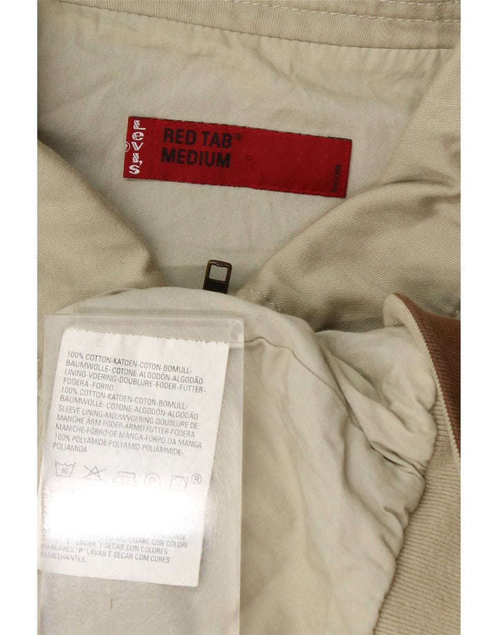 Męska kurtka bomberka Levi's UK 38, średnia beżowa bawełna