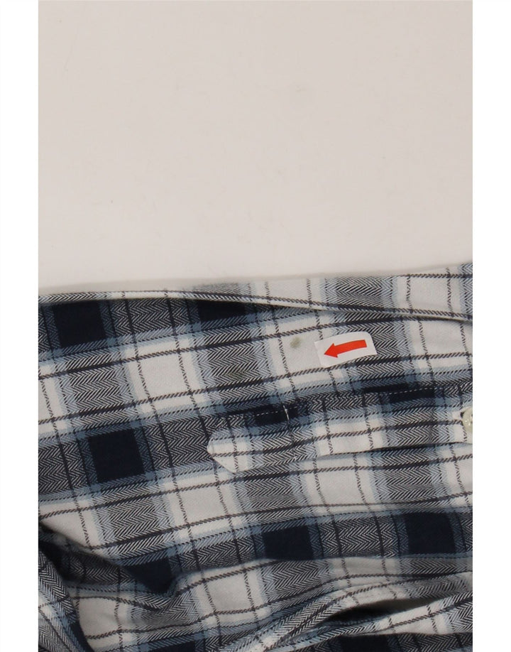 Koszula flanelowa męska REISS o regularnym kroju XL, granatowa, bawełniana w kratkę