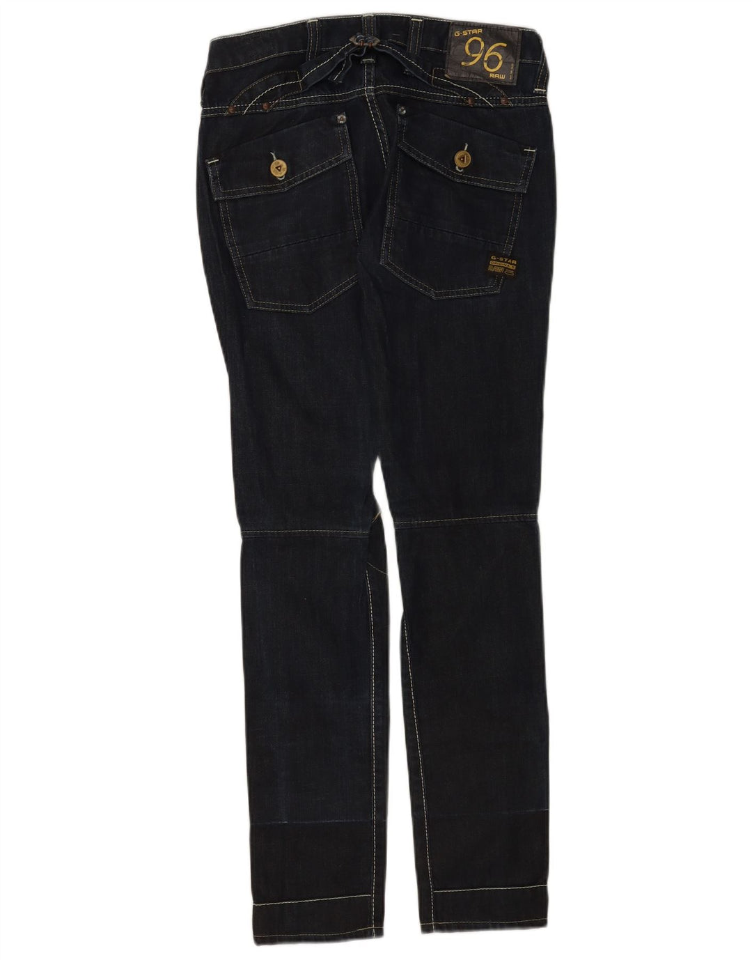 Damskie jeansy slim G-Star W26 L32 Granatowa bawełna