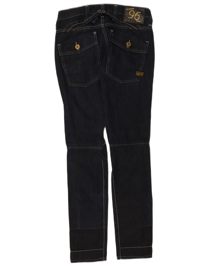 Damskie jeansy slim G-Star W26 L32 Granatowa bawełna