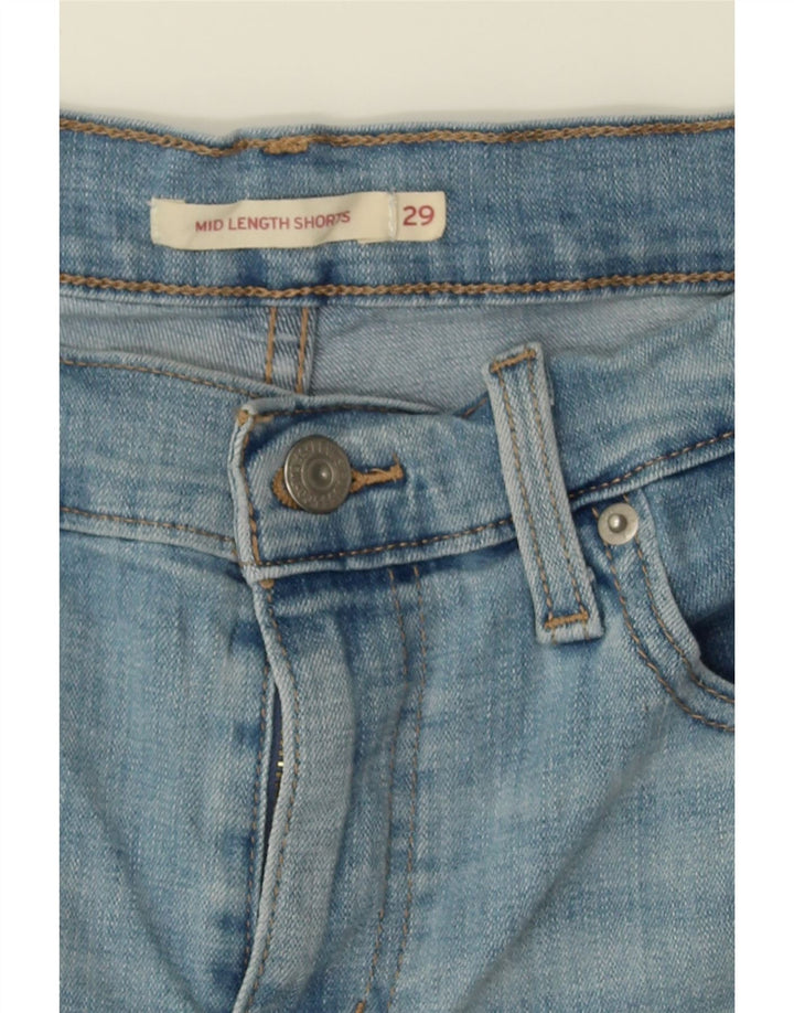 LEVI'S Womens Denim Shorts W29 Medium Blue Cotton Vintage Levi's and Second-Hand Levi's from Messina Hembry 