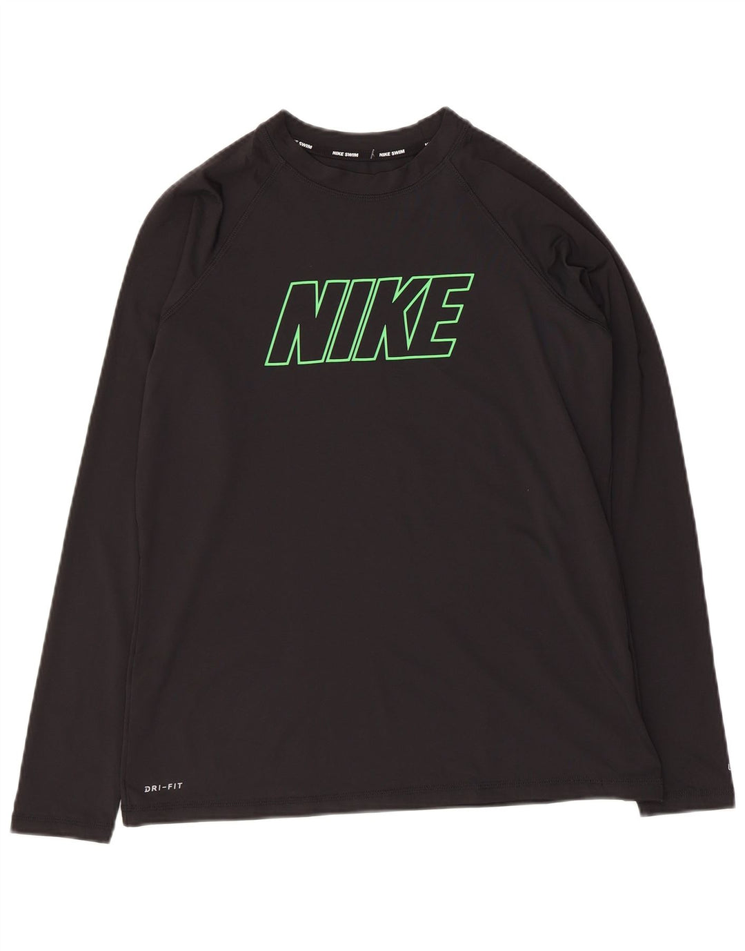 Damska koszulka Nike Dri Fit Graphic z długim rękawem, UK 14, duży, czarny poliester