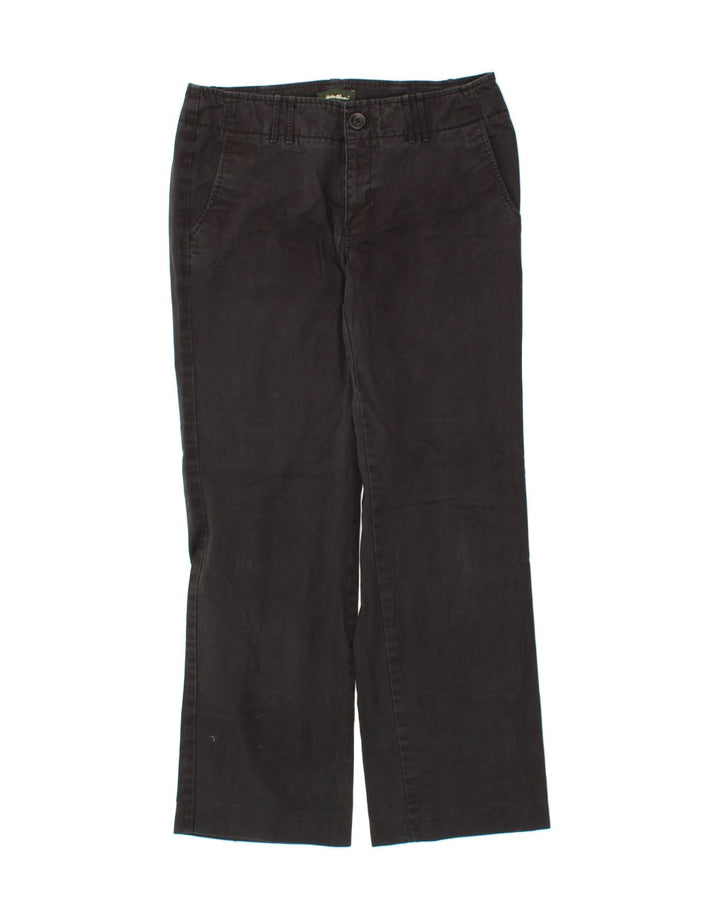 EDDIE BAUER Womens Straight Casual Trousers US 6 Medium W30 L30 Black Vintage Eddie Bauer and Second-Hand Eddie Bauer from Messina Hembry 