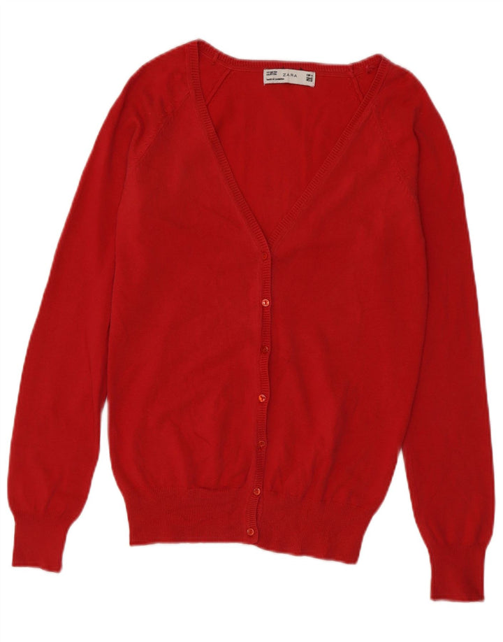 Sweter damski Zara, UK 12, średni czerwony, bawełniany