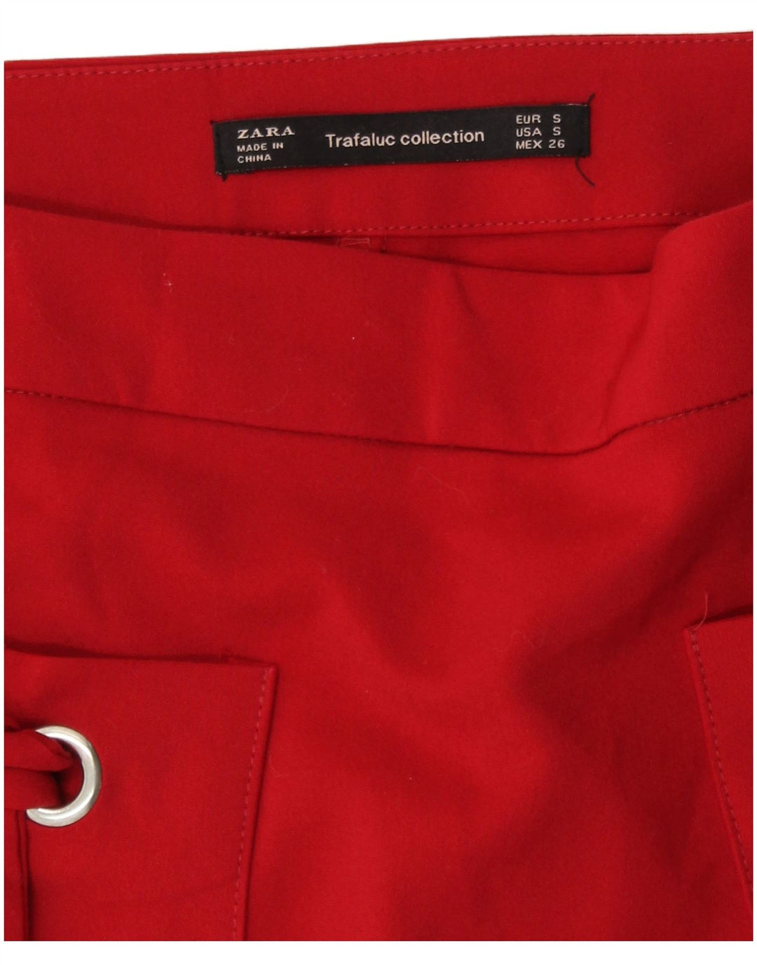 Skort damski Zara UK 8 Small Red Cotton