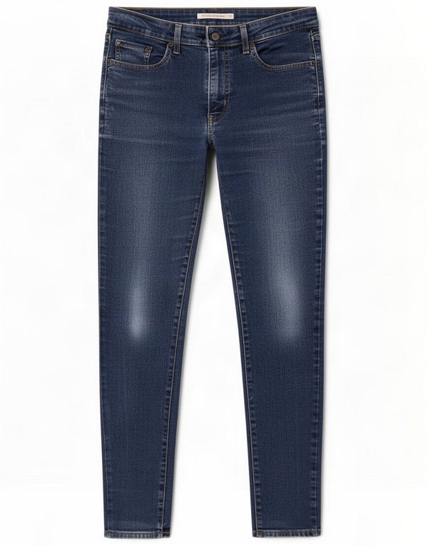 Damskie jeansy Levi's 721 z wysokim stanem W31 L30 Niebieskie bawełniane