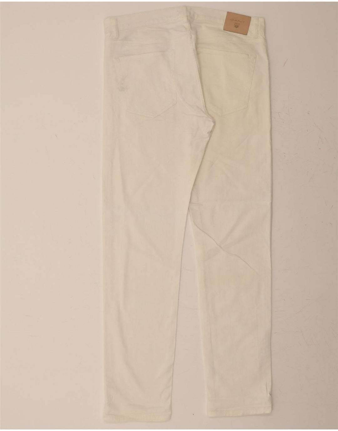 GANT Mens Slim Straight Jeans W35 L34 White Cotton Vintage Gant and Second-Hand Gant from Messina Hembry 