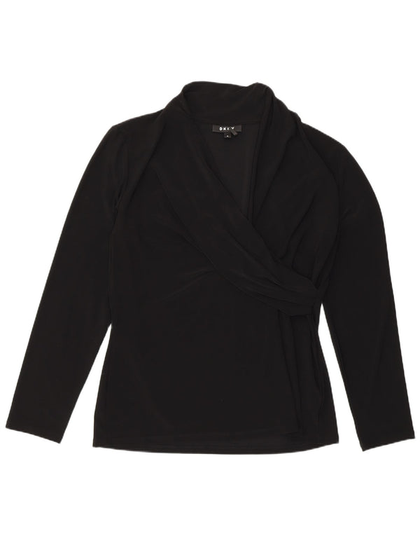 Bluzka damska Dkny Top UK 18 XL Czarny poliester