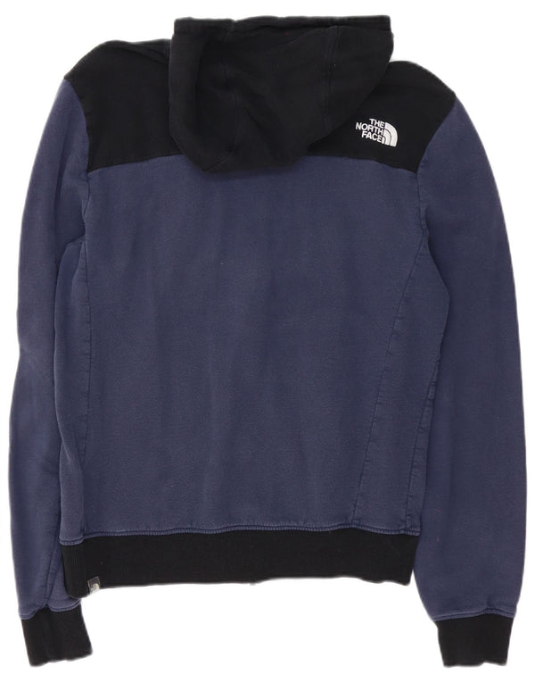 Męski sweter z kapturem i zamkiem The North Face, bawełniany, w kolorze średniego granatu