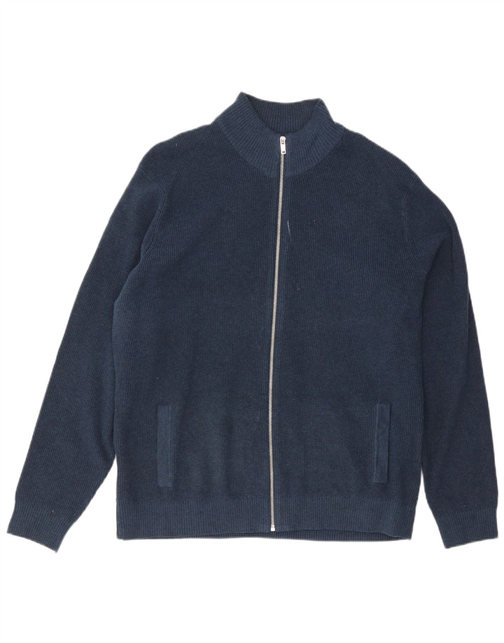 Marks & Spencer Męski sweter rozpinany XL, granatowy, poliester