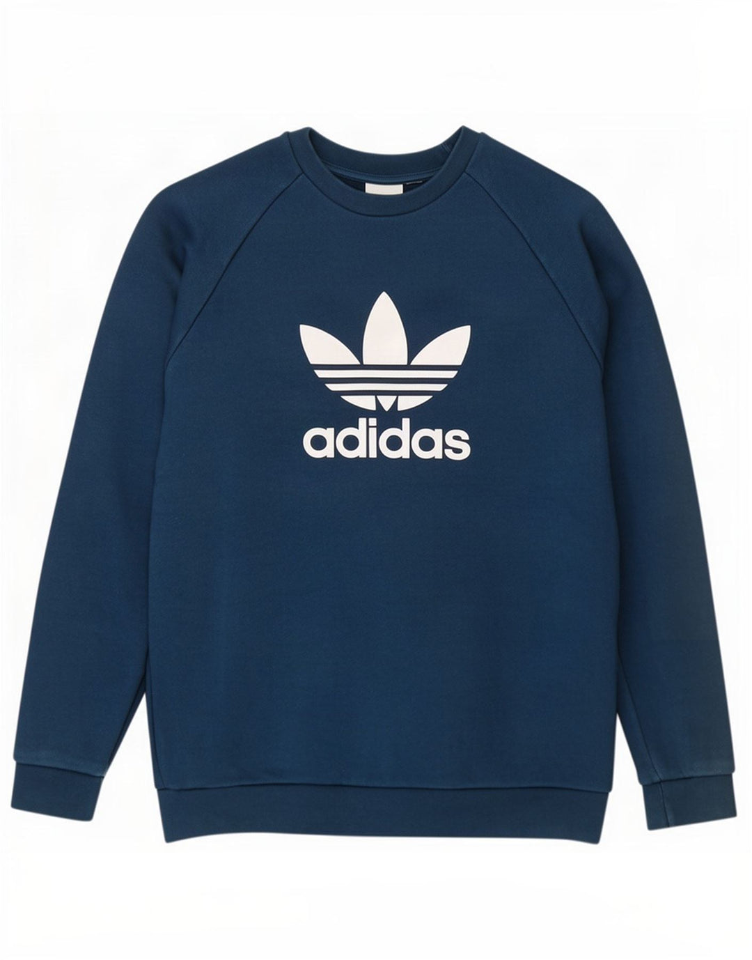 Męska bluza Adidas z grafiką, średnia niebieska, bawełniana